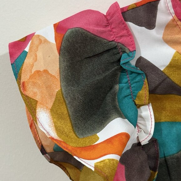 Umgee USA Tiered Dress Womens MED Floral Boho Ruffled Style # A0905 - Pre-Owned - Picture 4 of 16